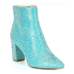 betsey johnson sparkly booties